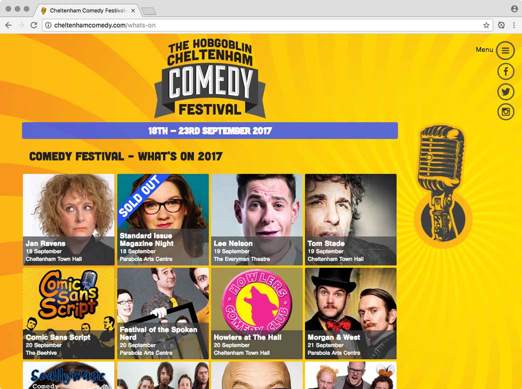 Cheltenham Comedy Festival – what's on.